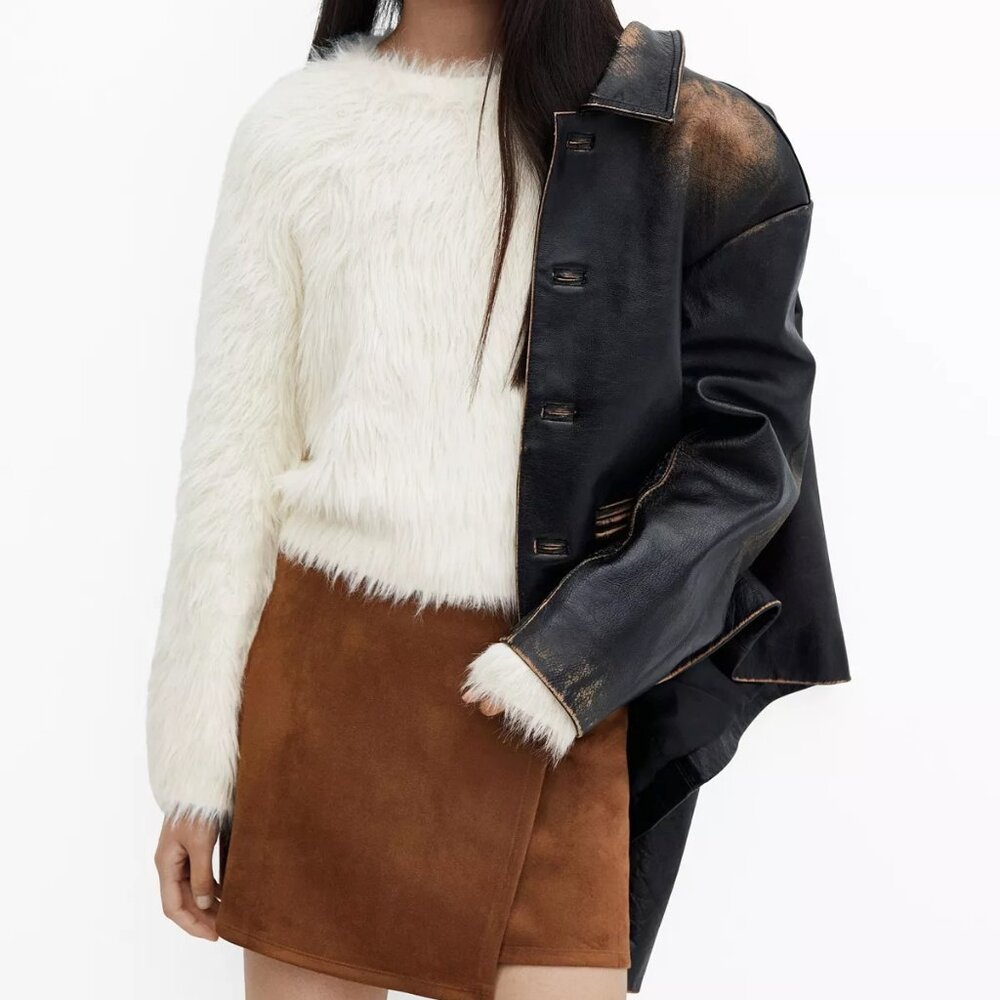 Mango Women's Fluffy Sweater